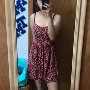 Forever 21 Red Floral Mini dress